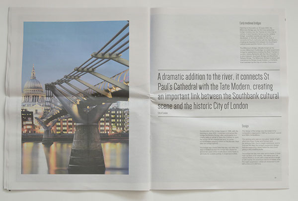 linkage bridges graphic design InDesign
