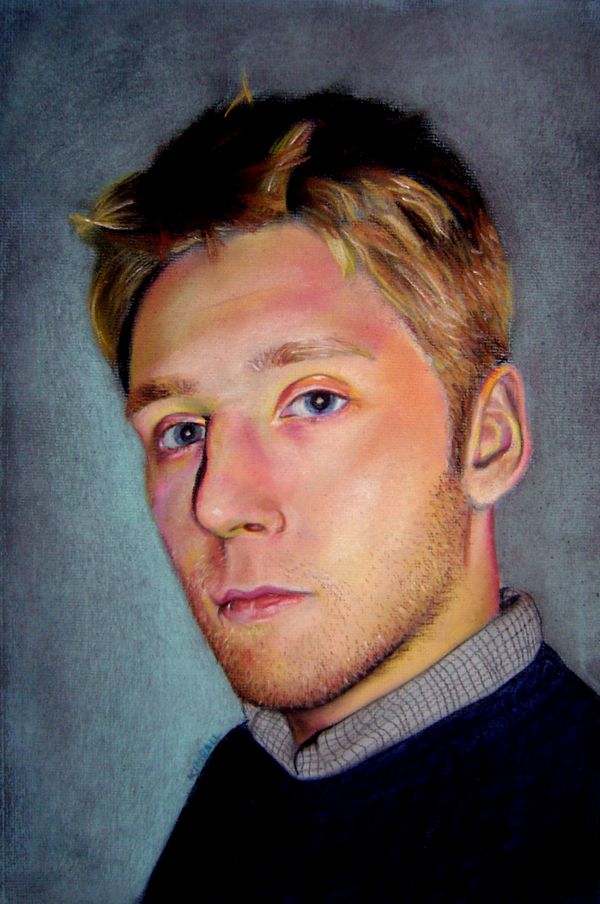 pastel  painting  art  portrait
