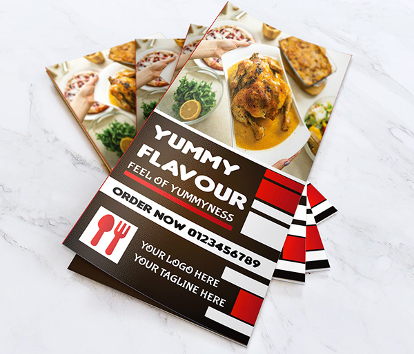 Restaurant menu brochure combo set design