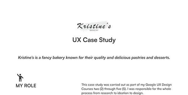 UX Case Study on Kristine's Bakery Ordering App on Behance
