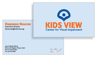 Delta gamma center children visual impairment Rebrand Kids View kids view logo design Logo Design Web