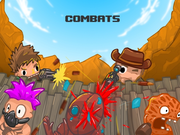Flash backgrounds characters battles COMBATS guns action