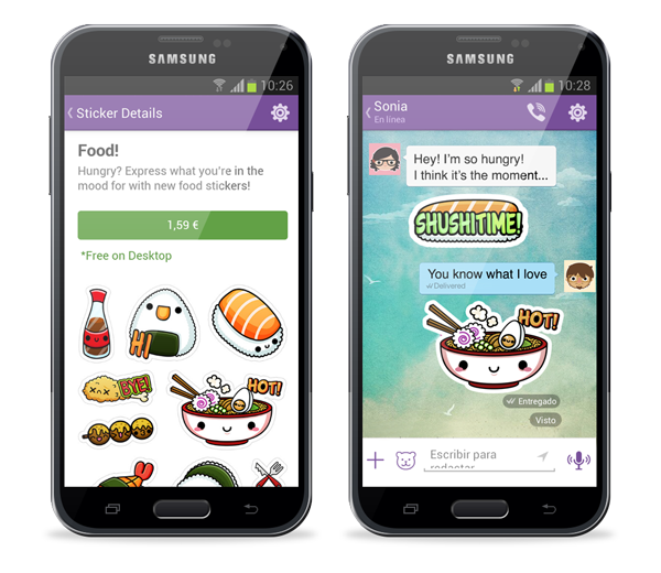 viber stickers squid&pig kawaii cute social app Food  Pizza Sushi burguer taco sticker Fast food emoticons
