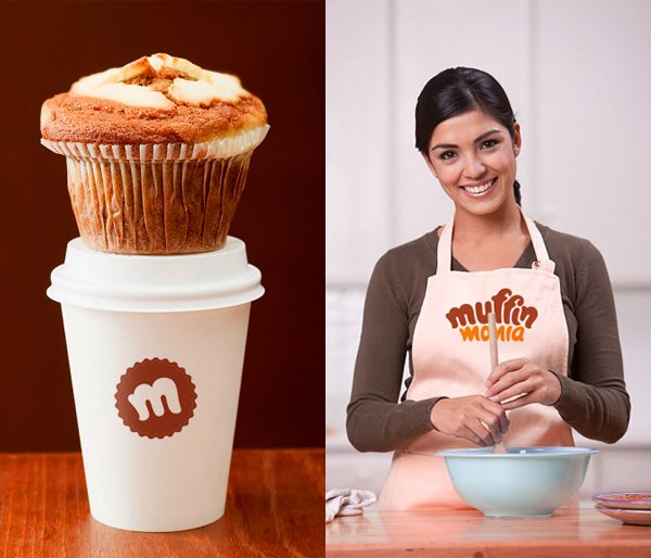 muffin muffin mania  artesanal identidade visual marca Logotipo