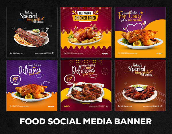 Food Social Media Banner - restaurants banner