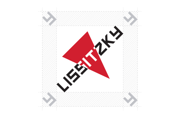 Lissitzky museum identity logo red graphic design Corporate Identity corporate manual El Lissitzky Signage sign Icon iconography