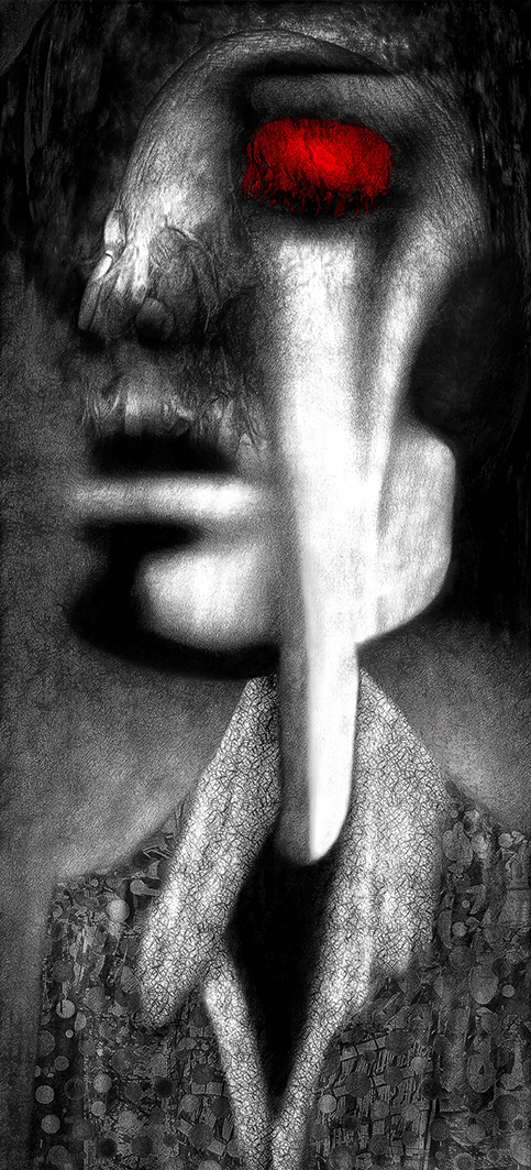 black and white collage dark Digital Art  digital art prints digital painting expressions photomanipulation