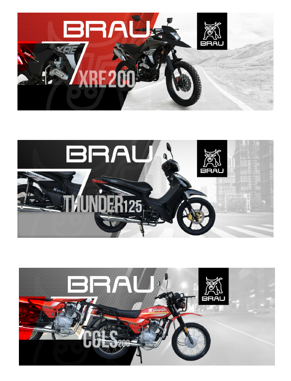 graphic design  diseño gráfico Motocicletas brau social media facebook Printing marca branding  Costa Rica