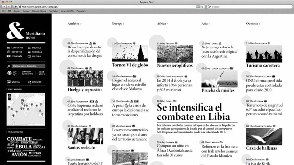 diario portal de notícias Gabriele Diseño web interfaz online newspaper fadu uba ux UI