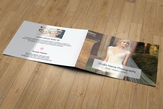 Photography Promo Card | Photography Brochure Template | Marketing Template for Photographer | Photoshop & elements template