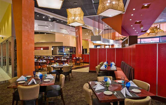 restaurant  color warm geometric