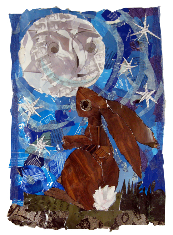 collage recycled art