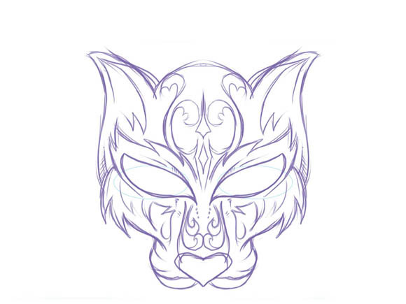 Masquerade mask sketches hydro74