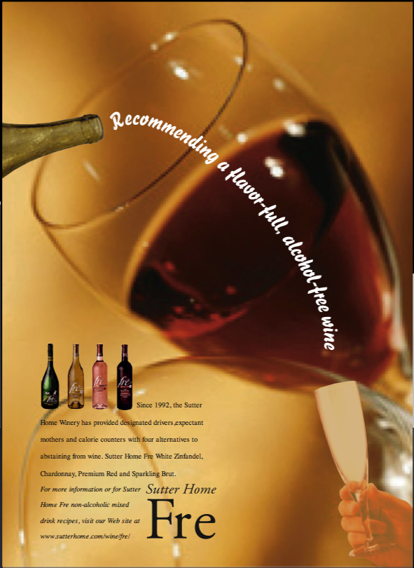 wine ads concept glass