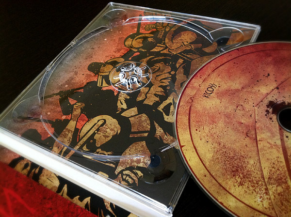 CD design digipack skulls riot phoenix bird Spartan Melodic death metal