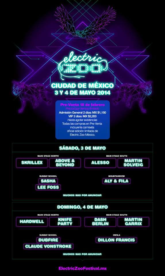 electric ELECTRICZOO electric zoo zoo mexico NY festival edm rave dj djs