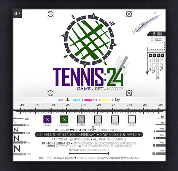 CLIENT : TENNIS24 - GRAPHIC DESIGN / LOGOTYPE