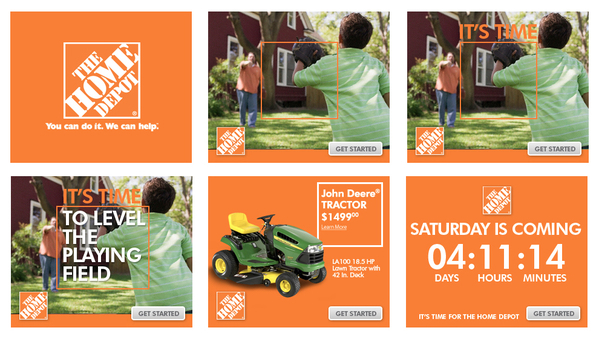 The Home Depot AT&T ADT banner ads