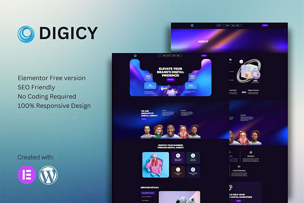 Digicy - Digital Marketing Agency Elementor
