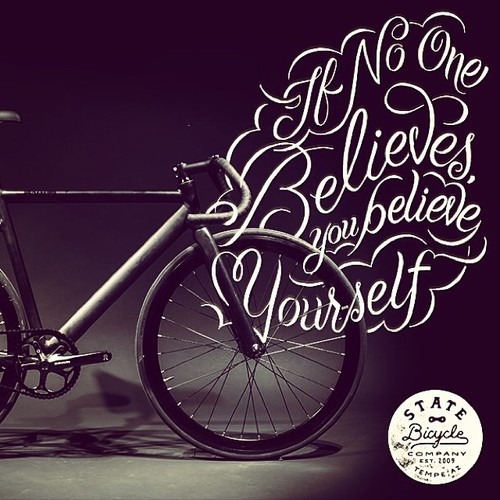 illustrate State Bicycle Co state bike State BIcycle lettering hand-lettering monday motivation Ps25Under25