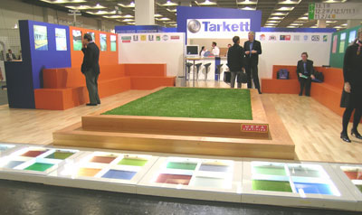 tarkett sports floors Tiling gallery Stand Exhibition  köln