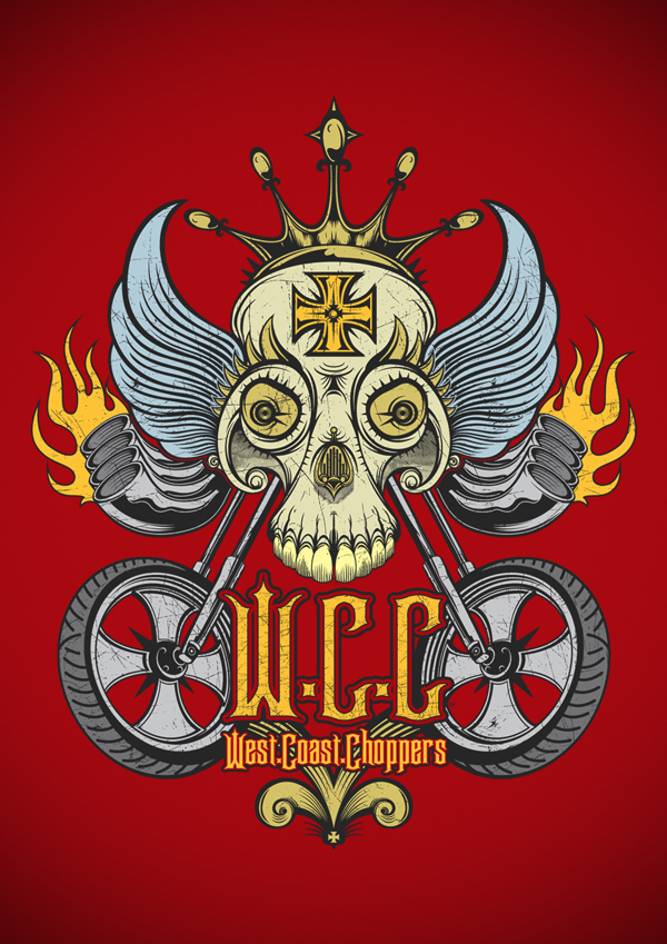 west coast choppers logos motorcycle choppers brand apparel design