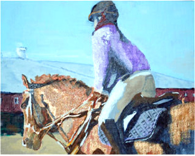 Original Art Equine Paintings  janinerisk equine paintings Oil Painting original painting