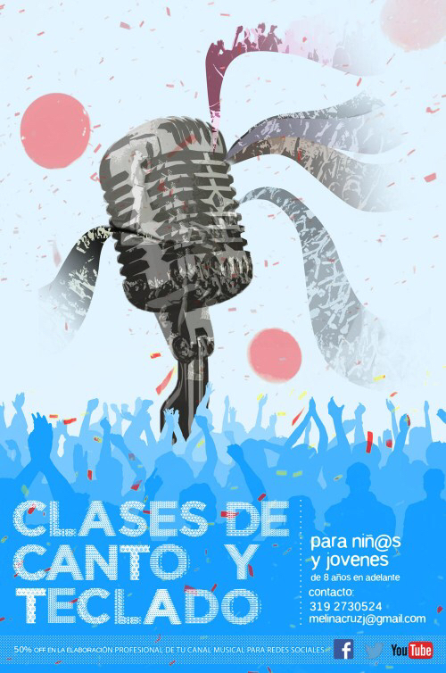 ILLUSTRATION  flyer graphic design  singing class