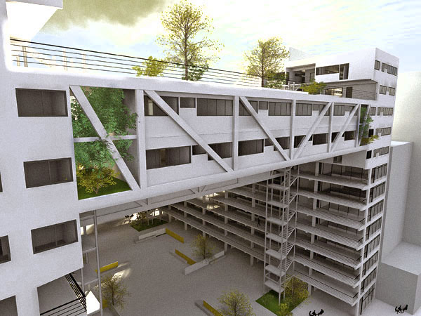 Multi Purpose Building squares Elevated são paulo Brazil residential comercial offices