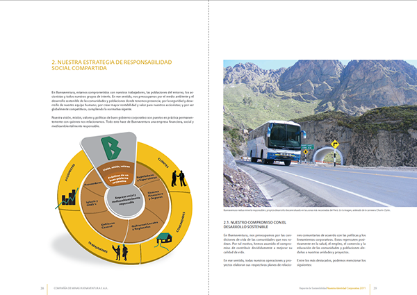 diagramación Diseño editorial minera Perú
