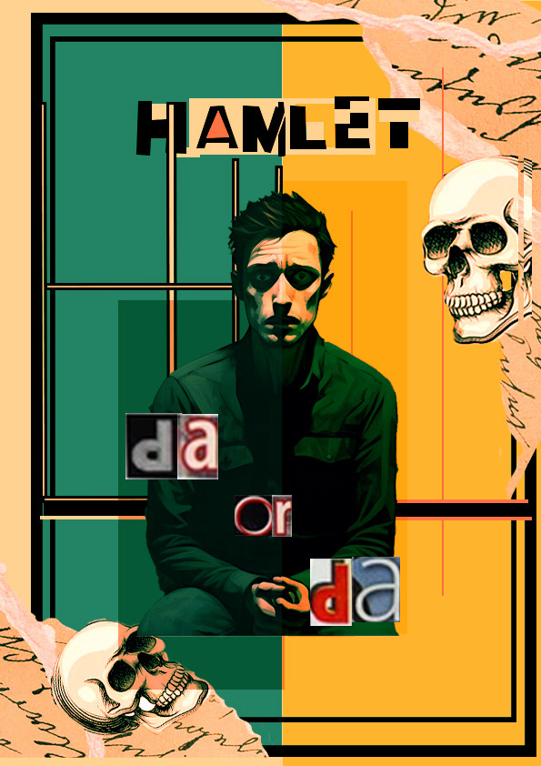 hamlet poster design Graphic Designer ILLUSTRATION  Digital Art 