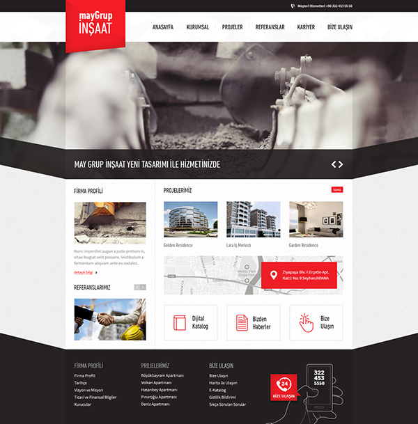 inşaat Web site Website Webdesign