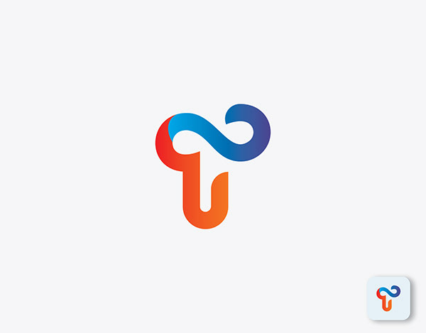 T letter Logo, Paint Logo, Design