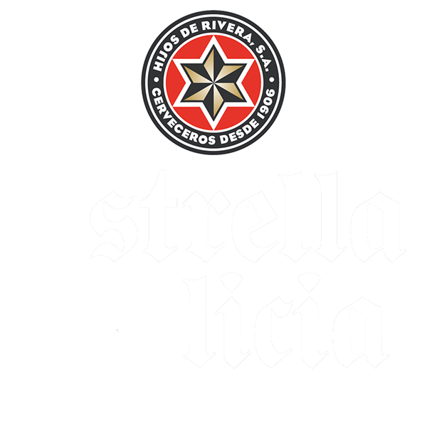 type design Estrella Galicia font gothic