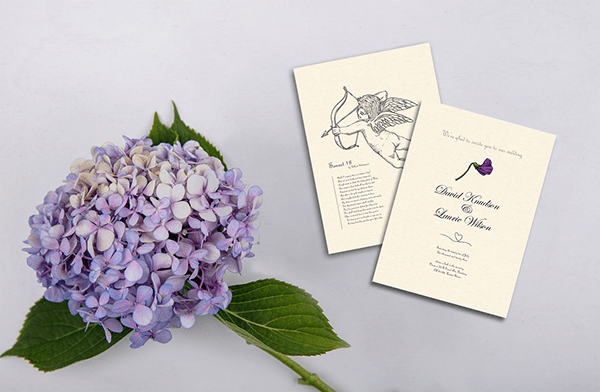 Minimalist Floral Wedding card
