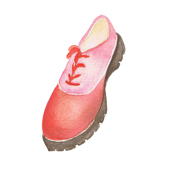 shoes watercolor Style manual