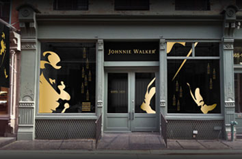 Johnnie Walker pop-up Experience Experiential liquor fabrication Events event production Event Design sampling