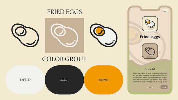 Five breakfast line icons | OutLine icon | Set icon