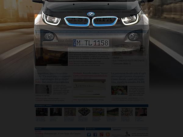 Overlay BMW I3 electric car background skin lights turn