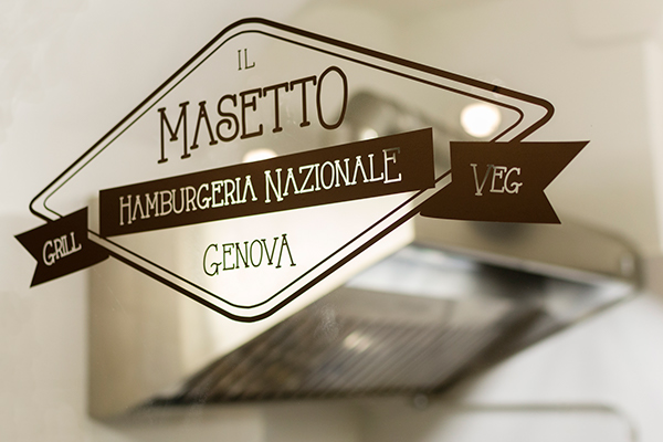 restaurant masetto genova graphic Interior design hamburger house wood identity italia beer Bistrot streetfood craft