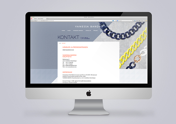 Onlineshop  screendesign  jewelry design  website