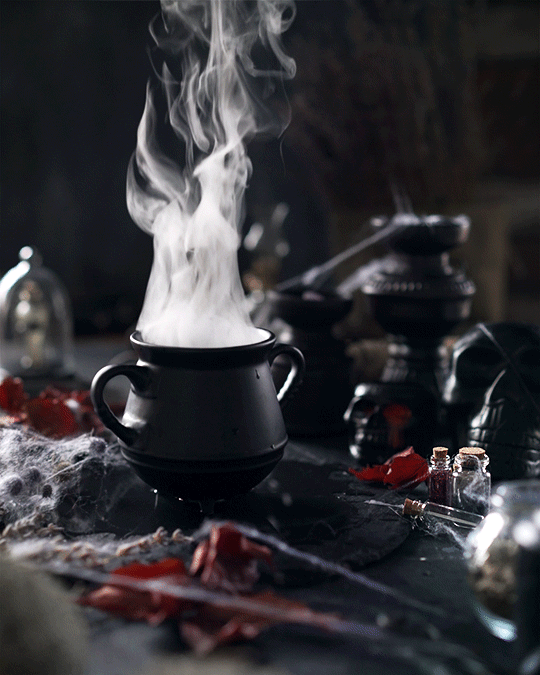 cinemagraph gif Magic   kitchen ghosts dry ice fog Wizarding World harry potter