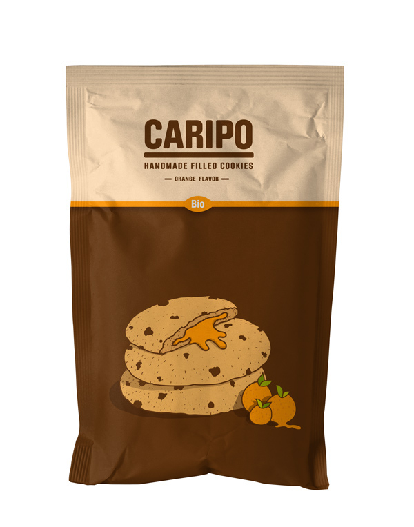 Caripo massive illustration Kostas Kaparos student project biscuits campaign funny corporate illustration Cookies Packaging chocolate packaging greek pacaging Athens packaging Athens Illustration Athens design packaging design