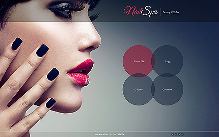 joomla Theme Responsive nail spa Website Design template
