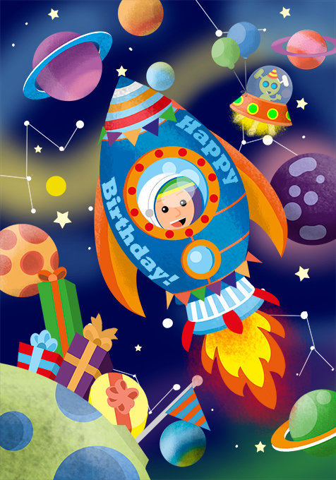 stickers pirates Princess fairy astronaut greeting cards childrens Birthday infanzia toy