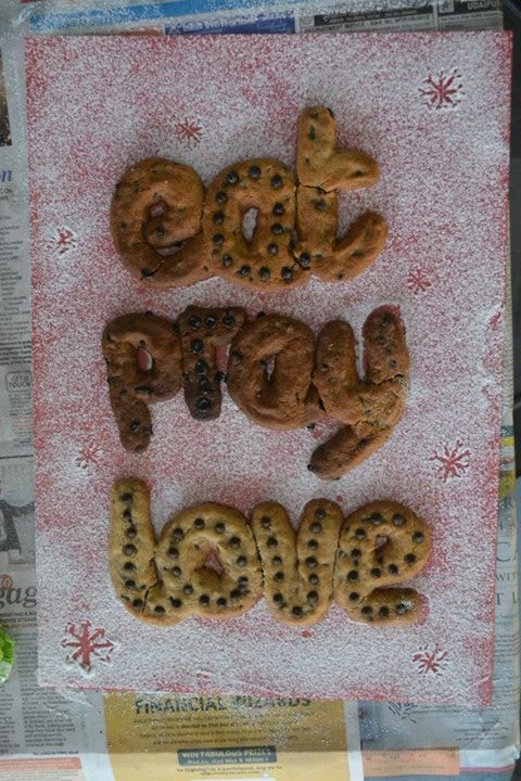 cookie dough yummy golden sprinkle icing bake type typo eat Love Food  lick bite chocolate