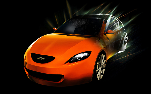 car 3D photoshop