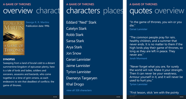 windows phone wp8 mobile app UI ux concept