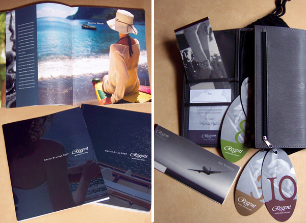 cruising luxury Experiential exotic location Layout simplicity brochures