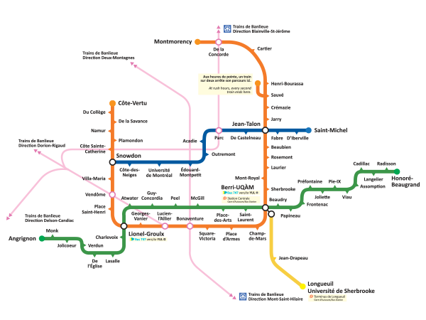 Montréal Metro map on Behance